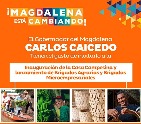 Gobernador Caicedo inaugura la primera Casa Campesina del Magdalena