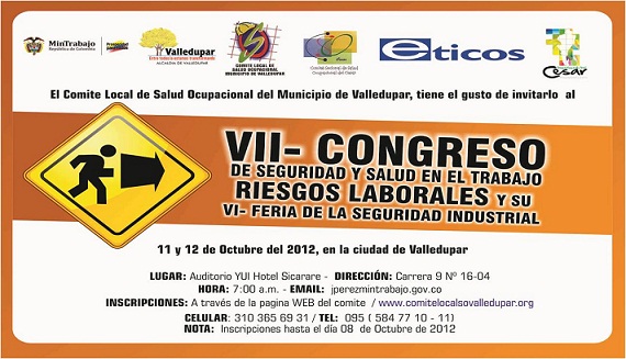 Mintrabajo y el Sena Cesar organizan VII Congreso de Seguridad y Salud en Valledupar