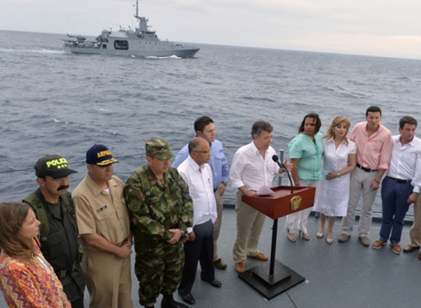 Presidente Santos considera nueva demanda de Nicaragua contra Colombia como improcedente, inamistosa y temeraria