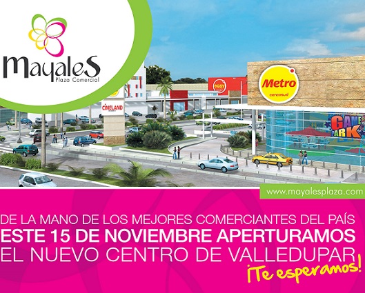 Mayales Plaza Comercial abre sus puertas este viernes 15 de noviembre en Valledupar