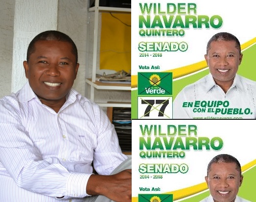 Wilder Navarro Quintero en defensa de la naturaleza por el derecho a la vida.
