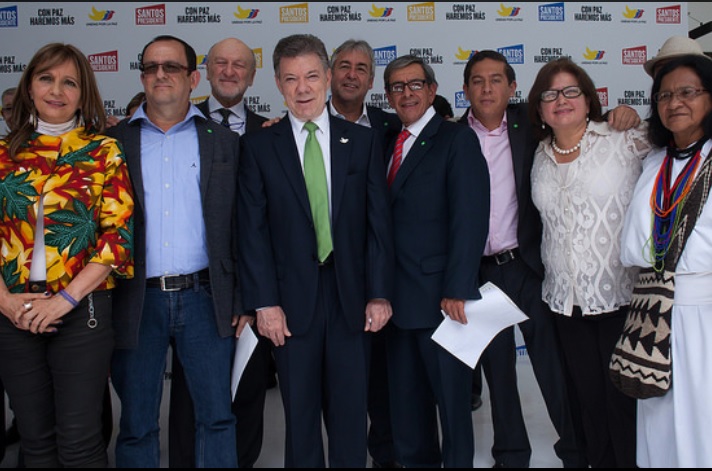 Partido Alianza Verde adhiere a Juan Manuel Santos e invita a votar masivamente por la paz