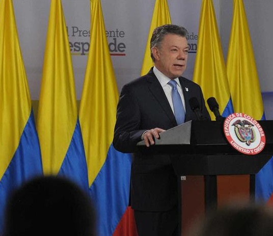 Presidente Santos pide al Congreso redoblar esfuerzos para aprobar las leyes que faltan