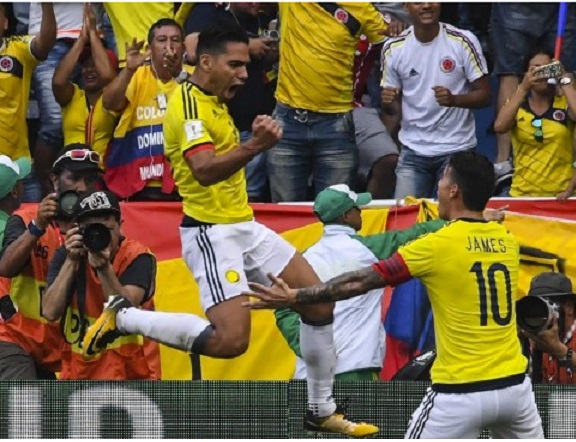 Colombia con valioso empate 1-1 con Brasil y cerca del mundial del Rusia 2018