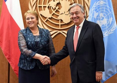 Michelle Bachelet, ahora Alta Comisionada para los Derechos Humanos de la ONU