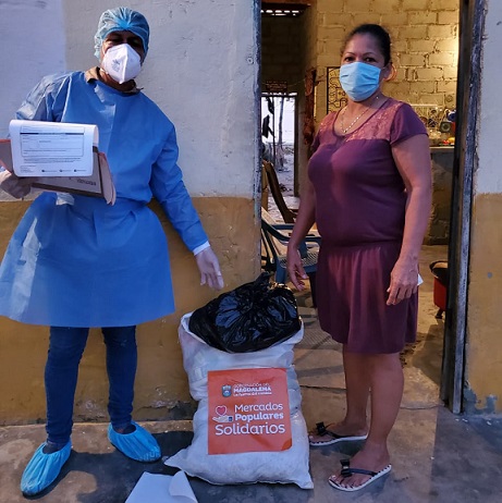 Con 7.000 mercados, Gobernación del Magdalena apoya a Puebloviejo durante la pandemia