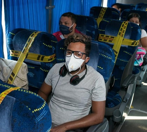 Terminal de Transportes logró viaje humanitario de 21 personas con normas de bioseguridad