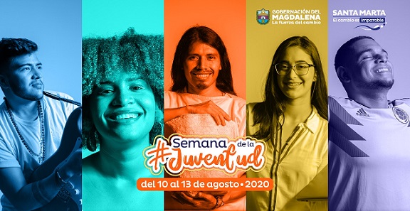 Gobernación del Magdalena y Alcaldía de Santa Marta conmemoran Semana de la Juventud con actividades lúdicas virtuales