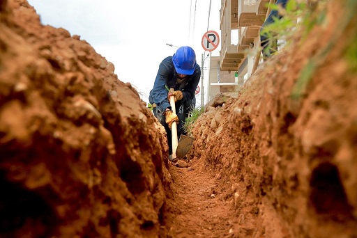 Comenzaron los trabajos de soterramiento de redes secas en el centro histórico de Valledupar