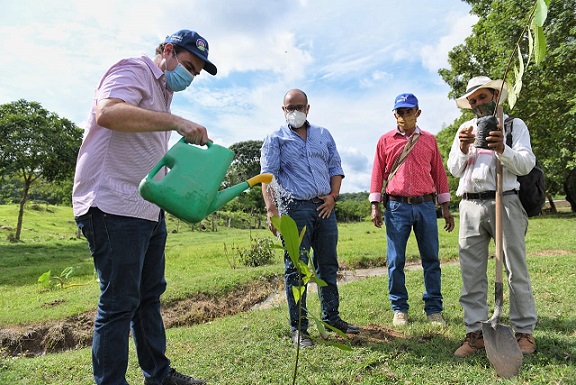 Gobierno del Cesar y Alcaldía de Aguachica conservarán áreas de la quebrada Buturama con sistemas agroforestales