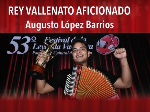 Augusto ‘Tuto’ López, nuevo Rey Vallenato Aficionado del 53° Festival de la Leyenda