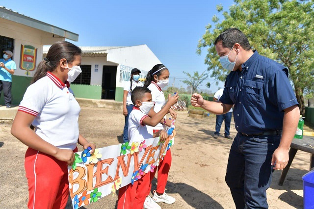 6.300 niños de las zonas rurales del Cesar inician retorno gradual a clases presenciales bajo alternancia