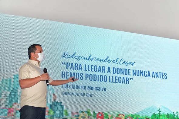 “Kilómetro a kilómetro construimos una red por donde transite el desarrollo del Cesar”: Gobernador Monsalvo