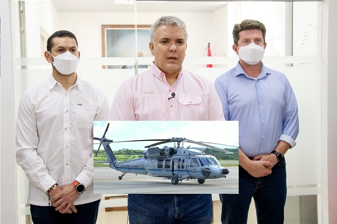Atentado contra helicóptero presidencial, Duque y acompañantes resultaron ilesos