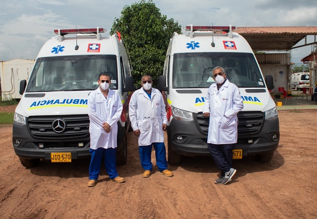 En tiempos de COVID-19, Drummond Ltd. refuerza su unidad médica con la adquisición de dos nuevas ambulancias