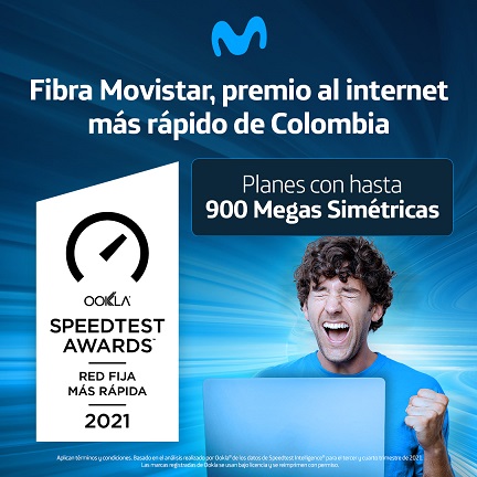 Fibra Movistar: el Internet más veloz de Colombia