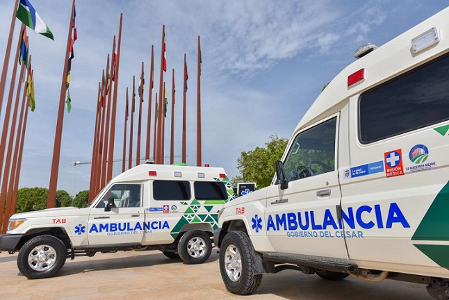 La gobernación del Cesar entregará esta semana 15 modernas ambulancias para dotación de hospitales en Cesar