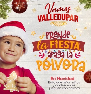 Alcaldía de Valledupar inició campaña contra la utilización de la pólvora en Navidad y fin de año