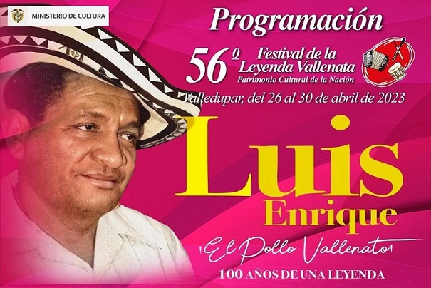 Ya se acerca el 56° Festival de la Leyenda Vallenata en homenaje a Luis Enrique Martínez