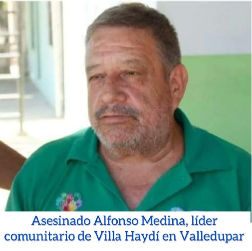 Asesinado en Valledupar, Alfonso Medina, líder comuntario del barrio Villa Haydí
