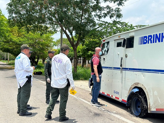 A la cárcel cinco personas que participaron en el frustrado robo a un vehículo de valores en Valledupar