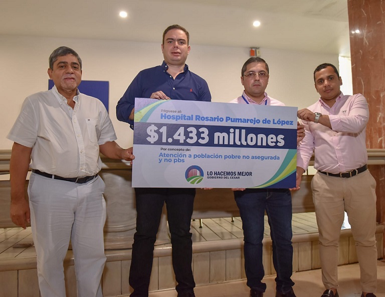 Gobierno del Cesar, cero en deuda y con grandes inversiones que transforman el Hospital Rosario Pumarejo de López