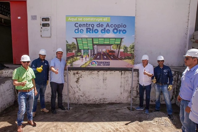 Gobierno del Cesar inició la construcción del Centro de Acopio de Río de Oro, otra apuesta a la competitividad y el desarrollo productivo