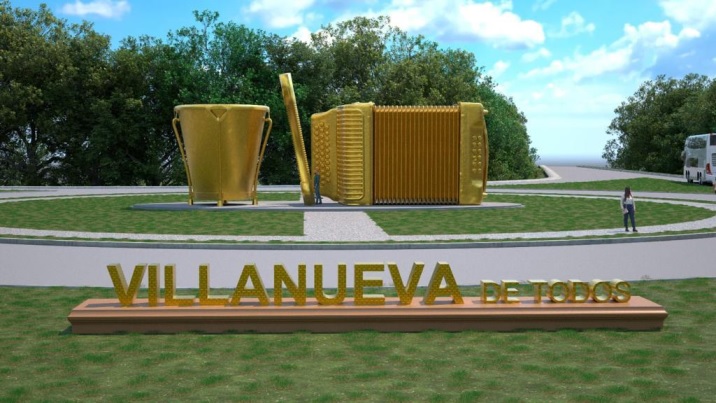 Villanueva – La Guajira, quiere ser Récord Guinness con la escultura del acordeón más grande de Colombia