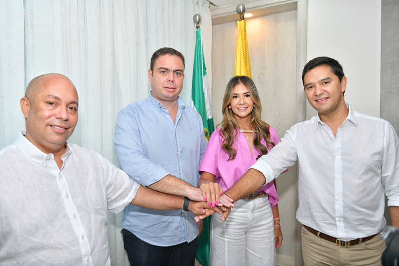 Gobernador del Cesar y alcalde de Valledupar tuvieron primera reunión de empalme con sus reemplazos electos