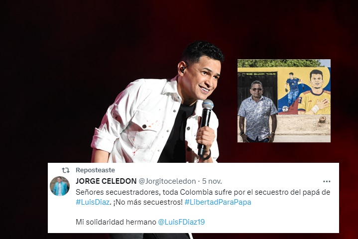 Jorge Celedón clama por la libertad del padre del jugador Luis Díaz