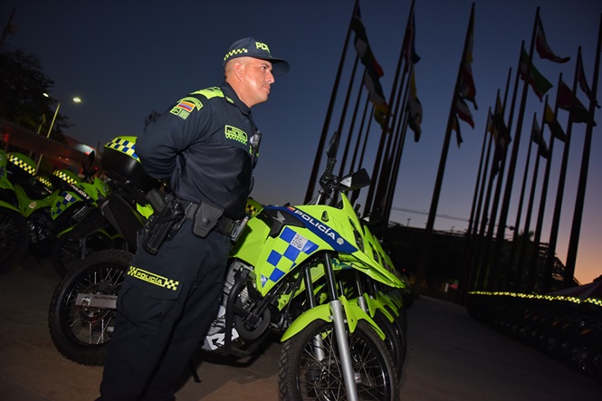 Gobierno del Cesar entregó 160 nuevas motos a la Policía: se sigue reforzando la capacidad operativa en el departamento